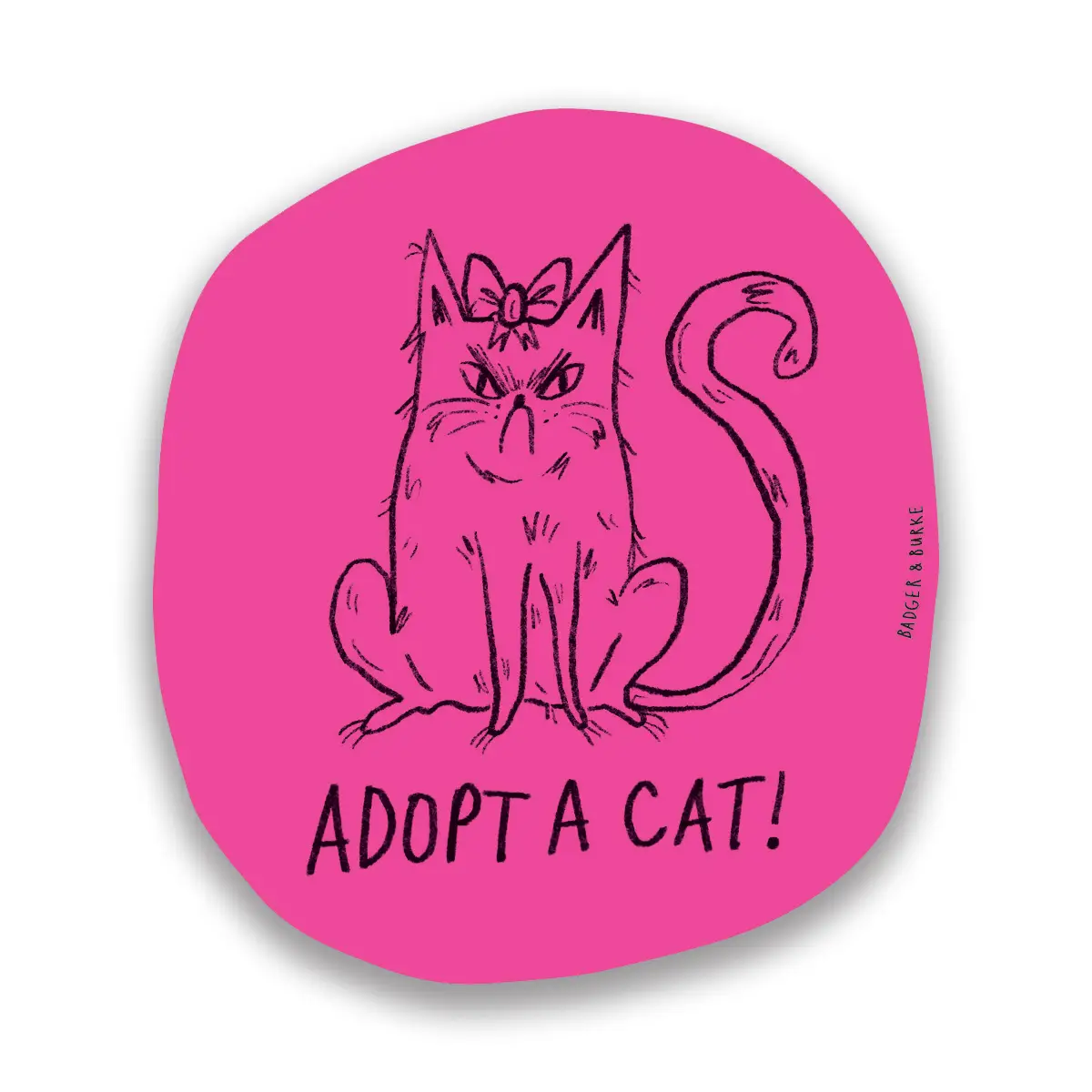 Adopt a Cat Sticker