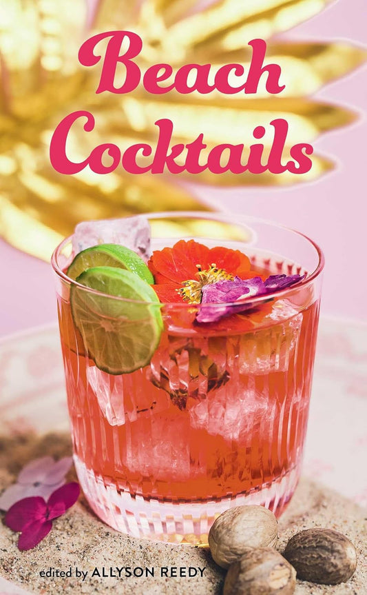 Book cover of 'Beach Cocktails' with a cocktail and beach elements.