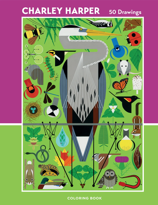 Charley Harper: 50 Drawings Coloring Book