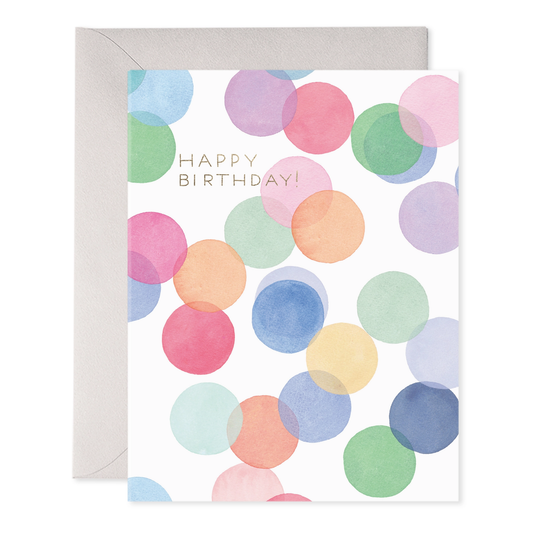 Falling Confetti Birthday Card