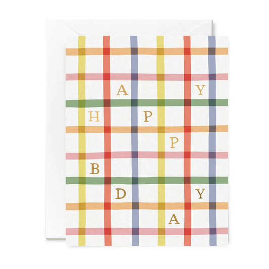 Happy Birthday Plaid