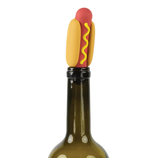 Wine Wiener Hot Dog Bottle Stopper