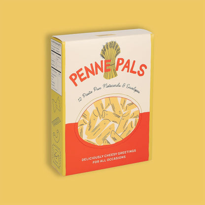 Penne Pals: 12 Pasta Pun Notecards & Envelopes