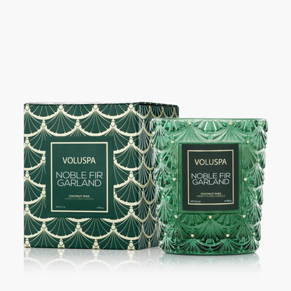 Noble Fir Garland Candle