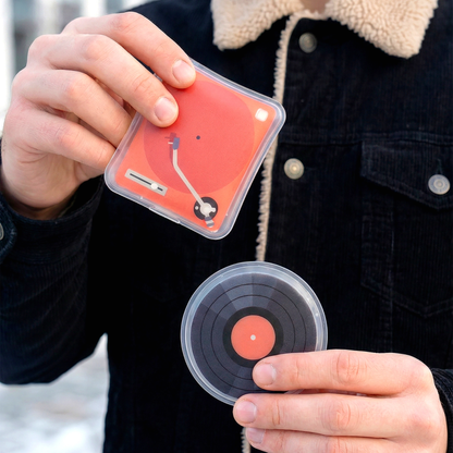 Turntable & Vinyl Record Hand Warmer Set