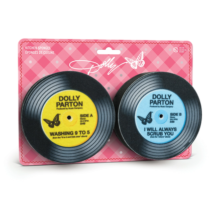Dolly Parton Record Sponges, Set of 2