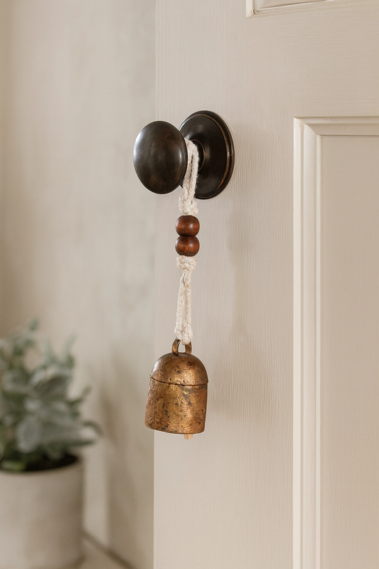 Rustic Noah Cow Bell Wind Chime