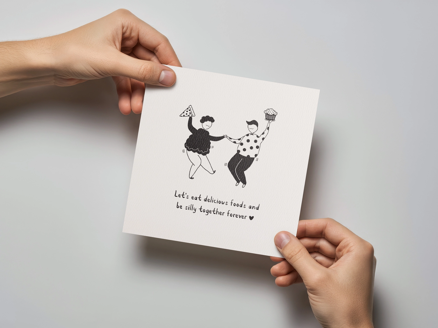 Let's Be Silly Valentine's Day Card