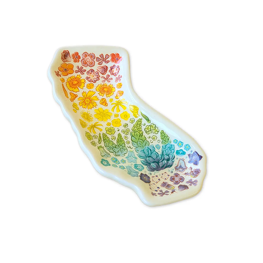 Rainbow Floral Trinket Tray