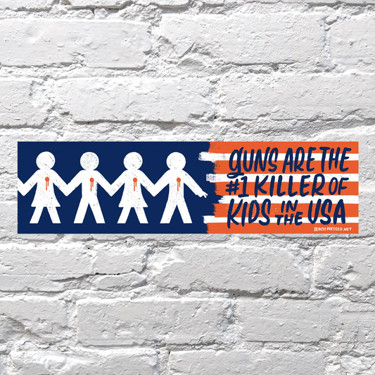 Guns #1 Killer of Kids Bumper Sticker