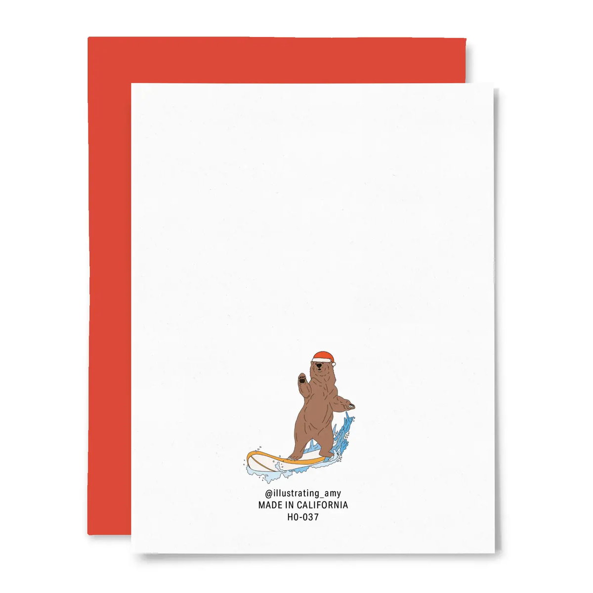 Santa Bear Driving Card