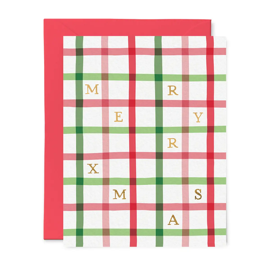 Xmas Plaid Card