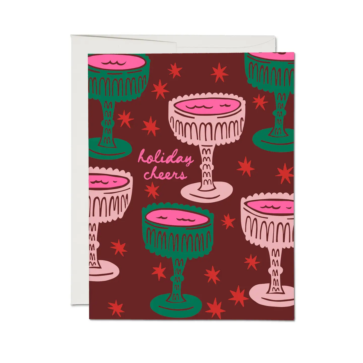 Crystal Cheers Holiday Card