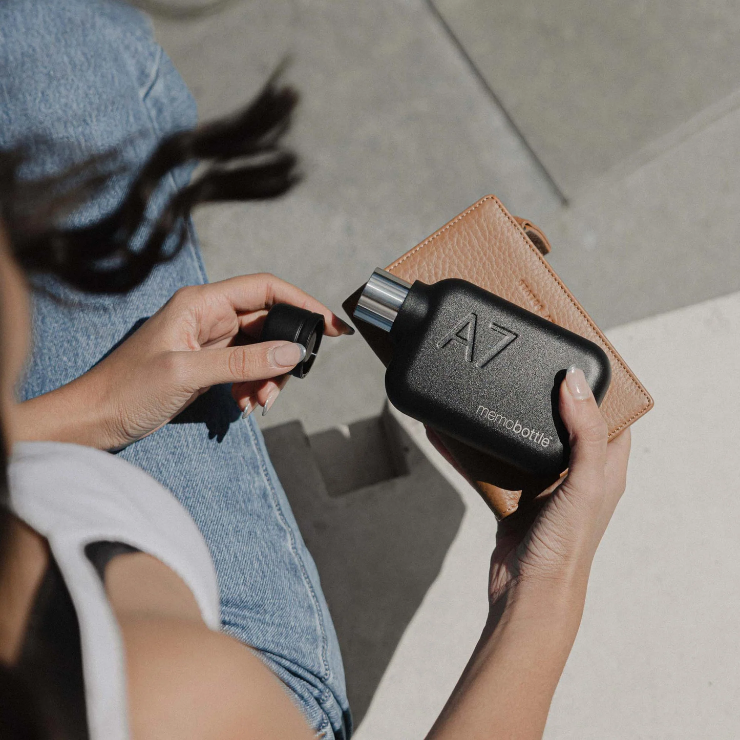 A7 Black Stainless Steel memobottle