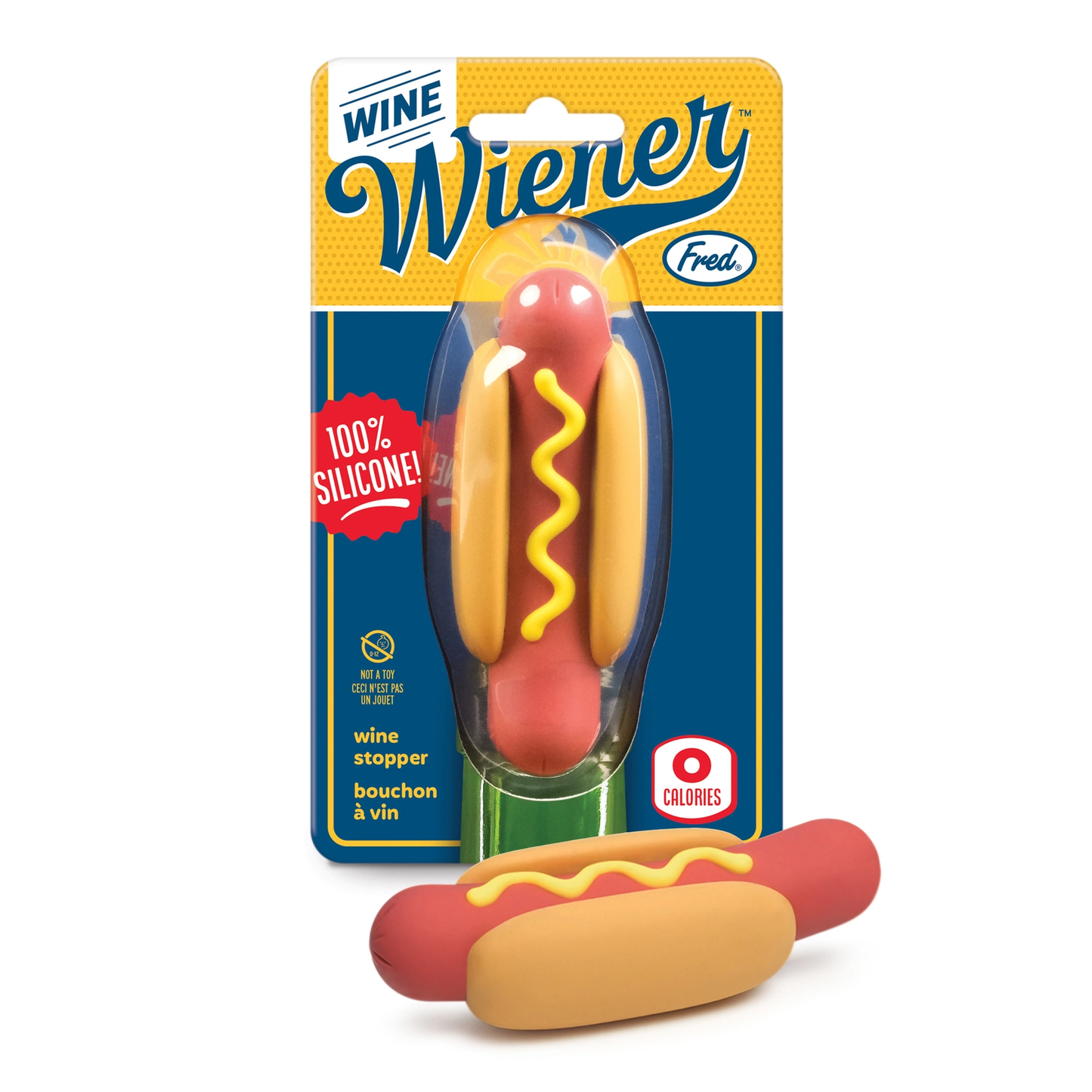 Wine Wiener Hot Dog Bottle Stopper
