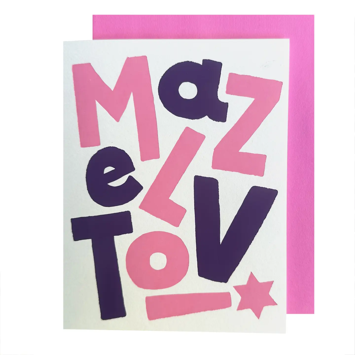 Mazel Tov! Pink Bat Mitzvah Card