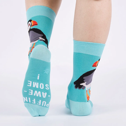 Puffin Awesome Crew Socks