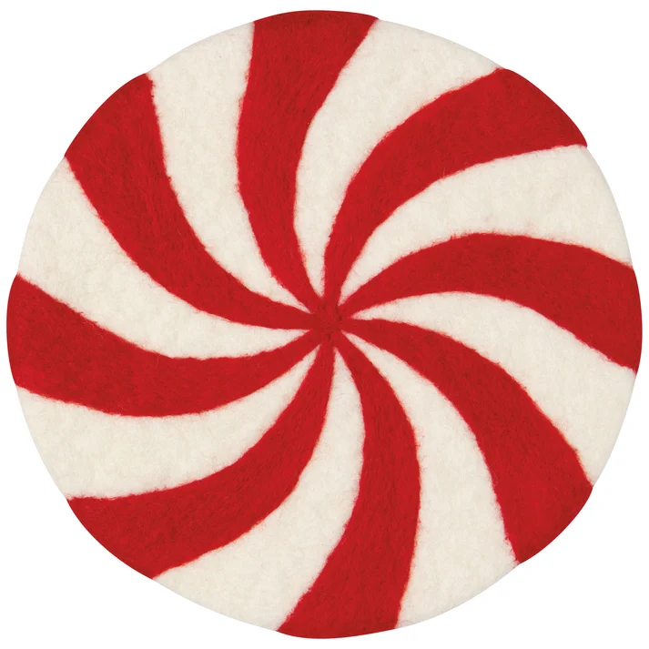 Merry Mints Wool Trivet