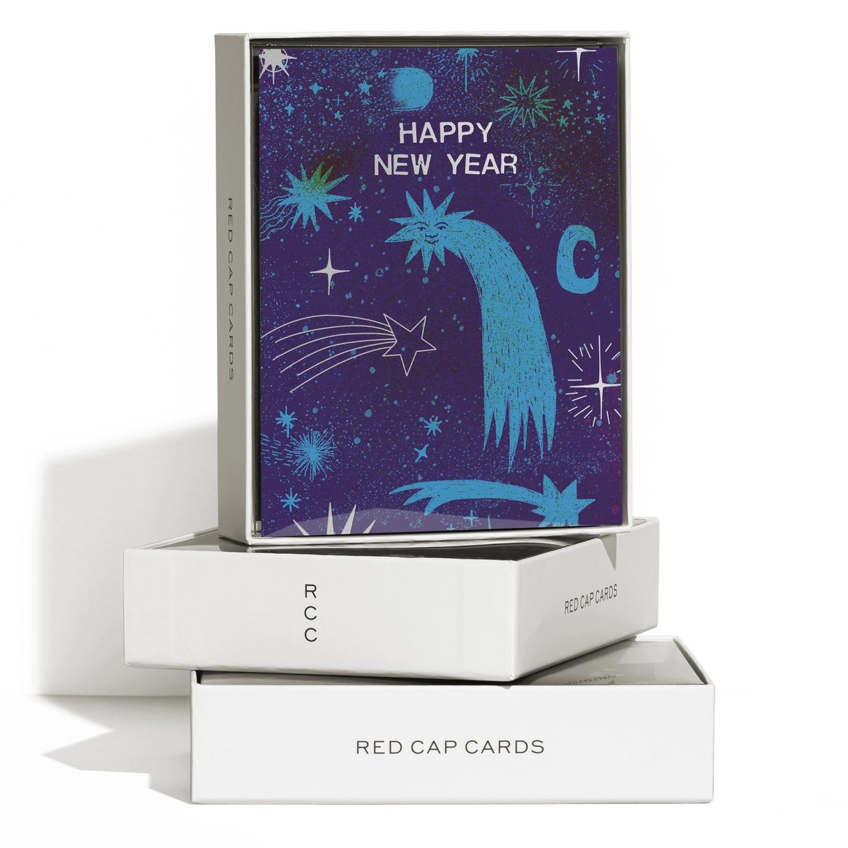 Celestial New Year (Foil) Card, Boxed Set of 8