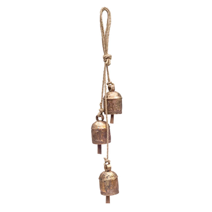Rustic Wind Chime with Cascading Bells