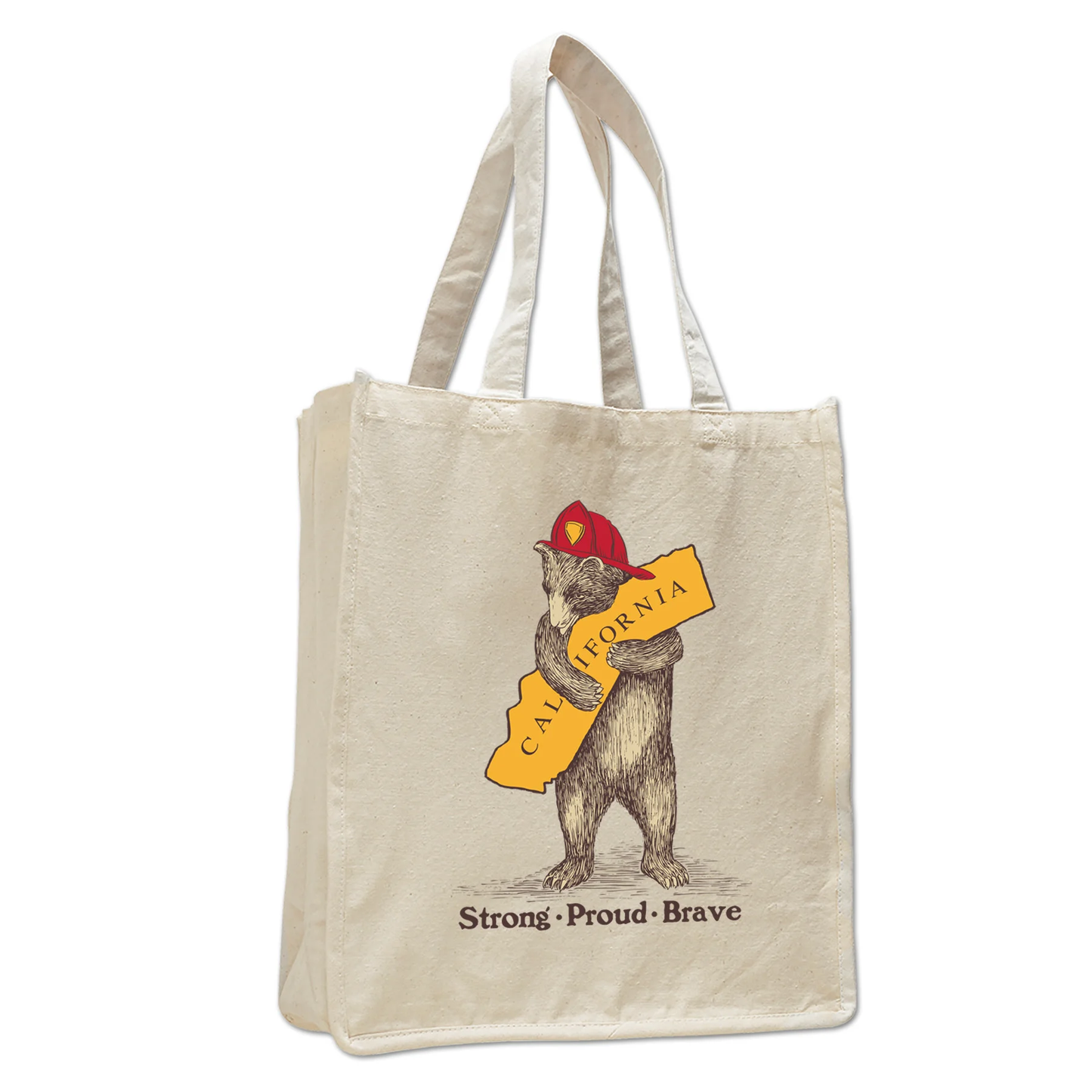 CA Firefighter Bear Tote Bag