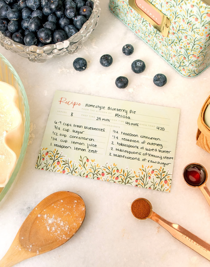 Strawberry Meadow Recipe Cards