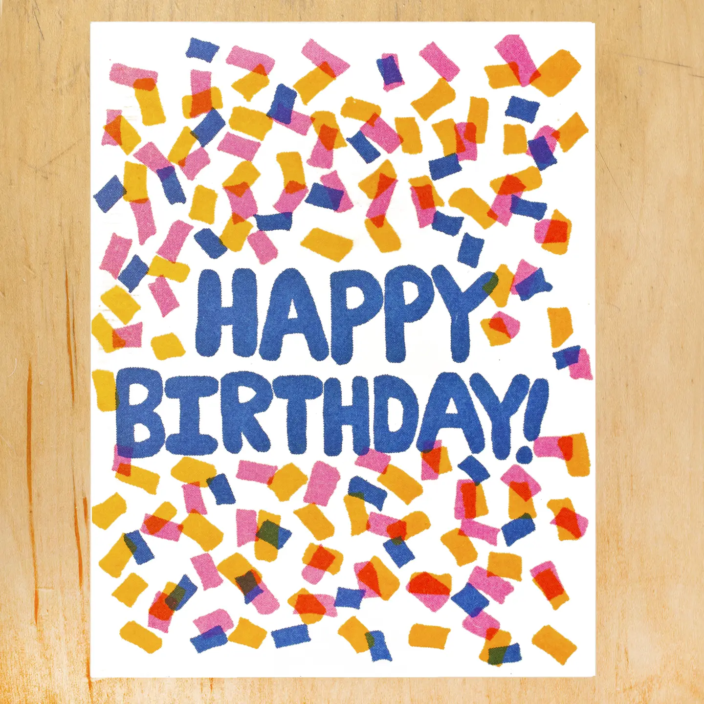 Birthday Confetti Riso Card