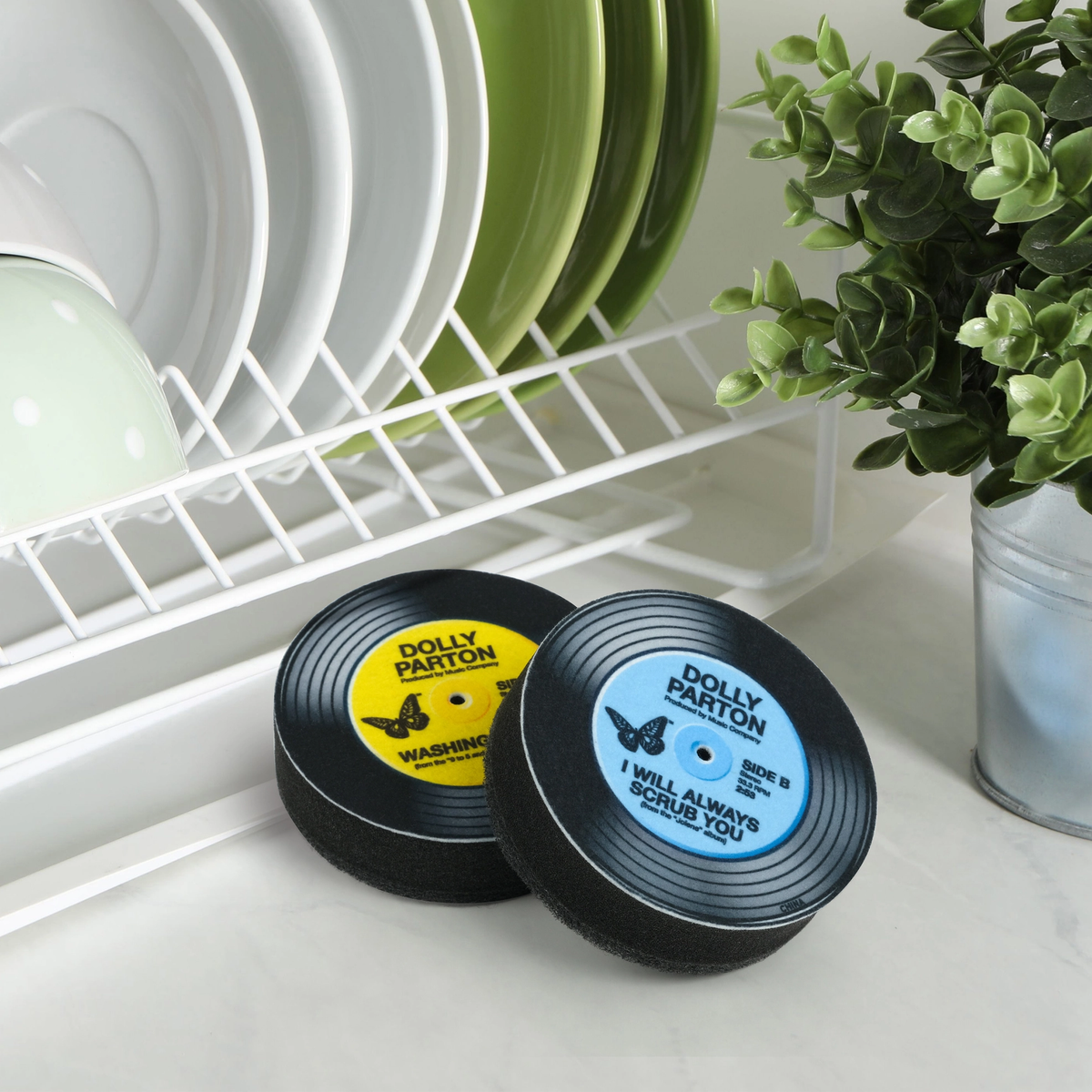 Dolly Parton Record Sponges, Set of 2