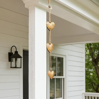 Alaya Heart Trio Rustic Bell Wind Chime