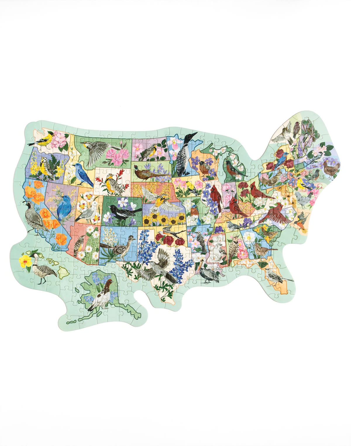 Birds & Blooms Across America 300 Piece Puzzle