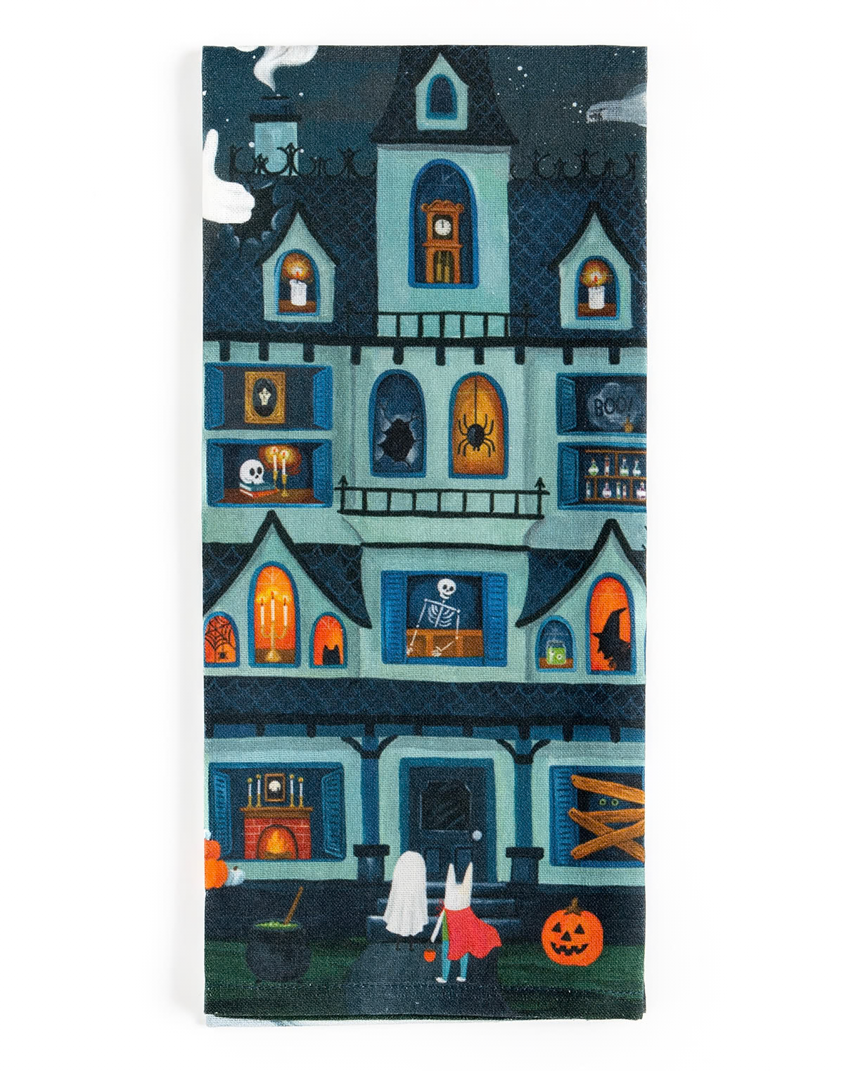 Halloween House Kitchen Towel