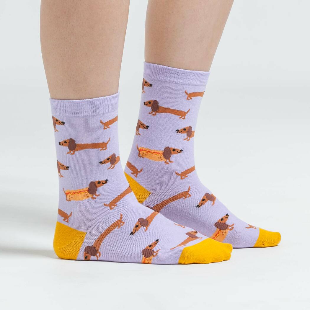 Hot Dogs Crew Socks