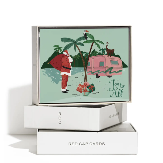 Santa Camper Boxed Set of 8