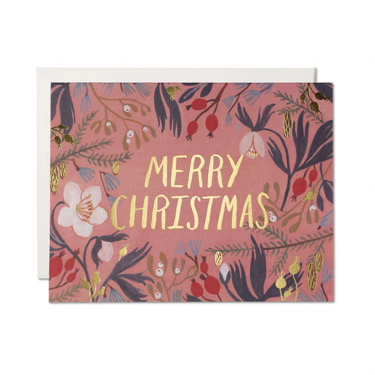 Christmas Flowers Card