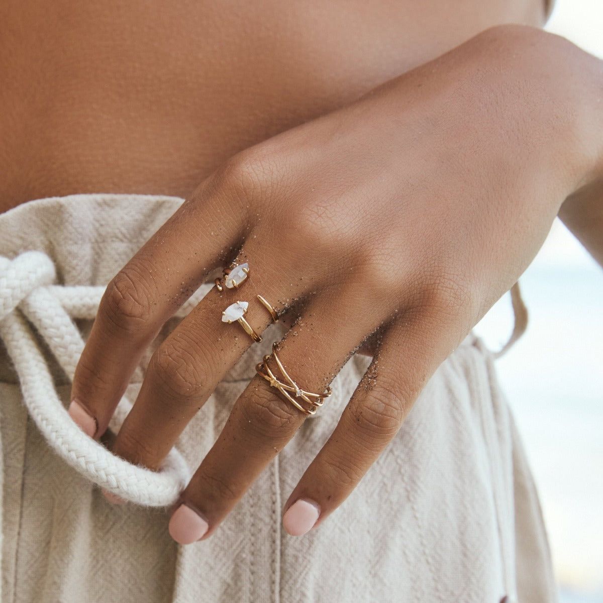 Comet Gemstone Ring