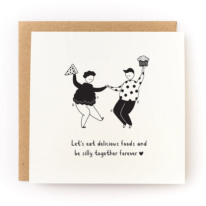 Let's Be Silly Valentine's Day Card
