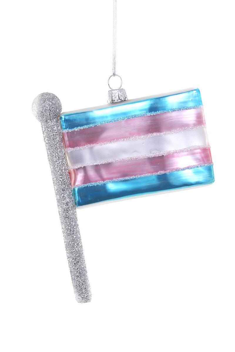 Trans Flag Ornament