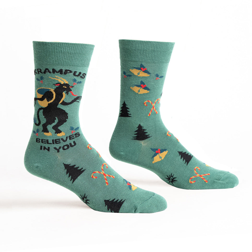 Krampus Believes in You Crew Socks