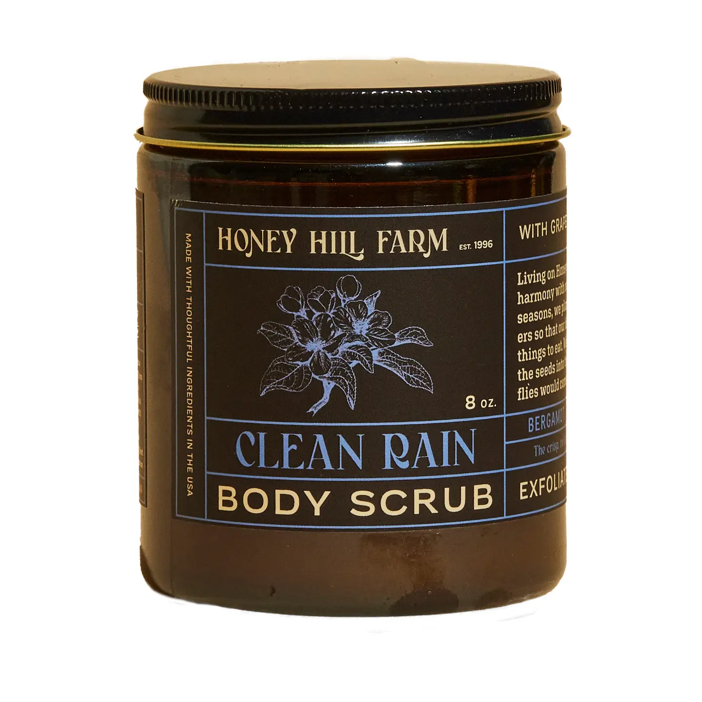 Clean Rain Body Scrub, 8oz