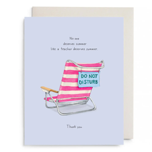 Beach Teach Teacher Card