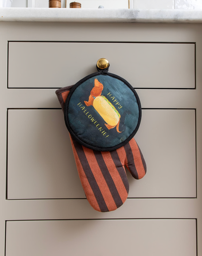 Happy Halloweenie Dog Pot Holder Set