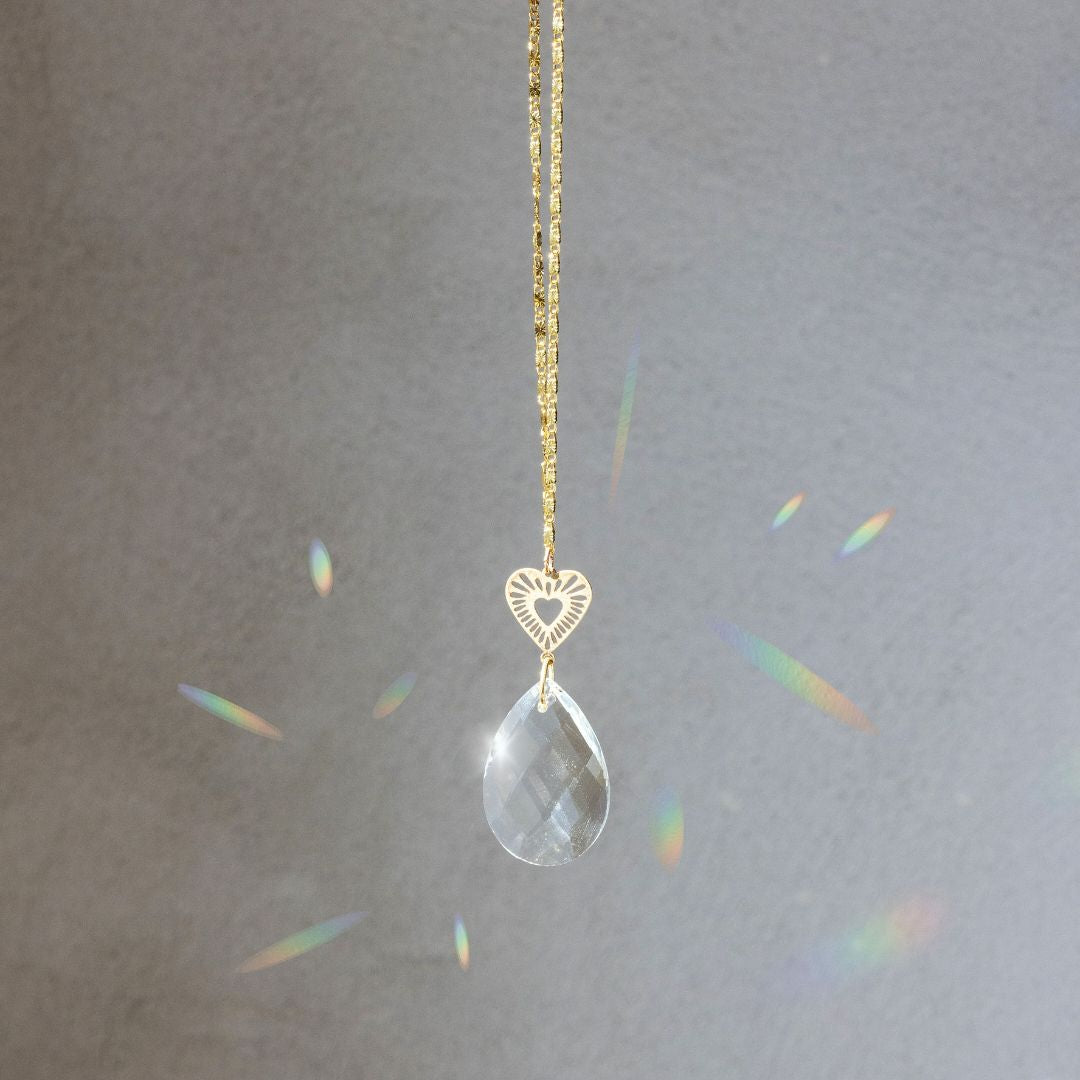 Radiating Heart Pocket Suncatcher