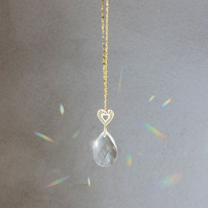 Radiating Heart Pocket Suncatcher