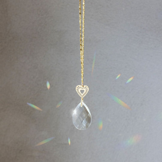 Radiating Heart Pocket Suncatcher