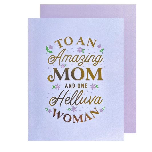 Helluva Woman Mom Card