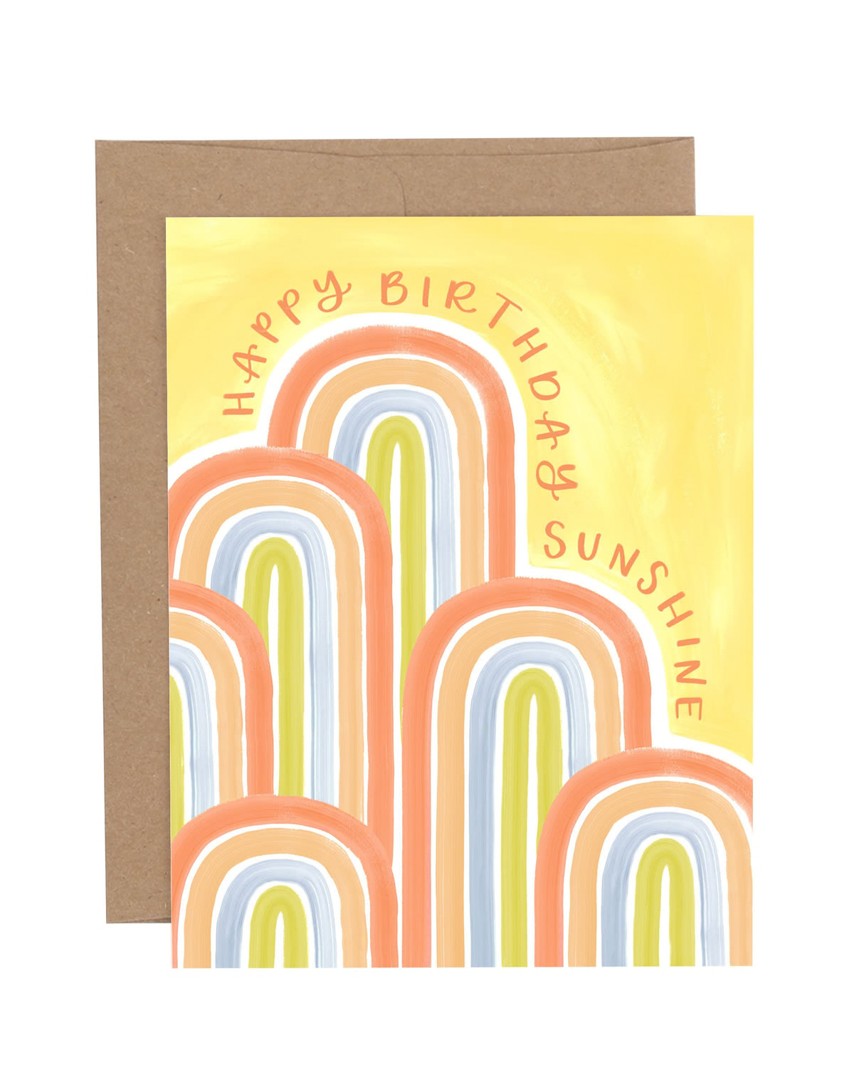 Sunshine Arches Birthday Card