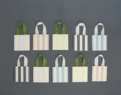 Striped, 10 Piece Gift Bag & Tissue Set