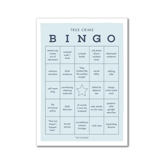 True Crime Bingo Game