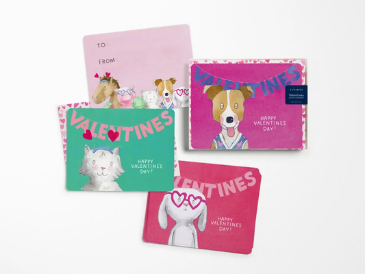 Animal Friends V-Day Note Set of 12