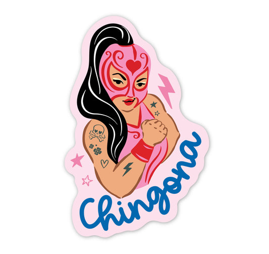 Chingona Luchadora Sticker